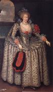 GHEERAERTS, Marcus the Younger Anne of Denmark Spain oil painting artist